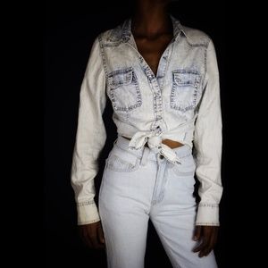 Too Distressed To Stress Jean Top